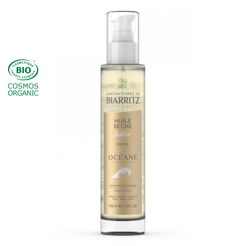 Huile sèche corporelle 200 ml certifiée bio main image 1