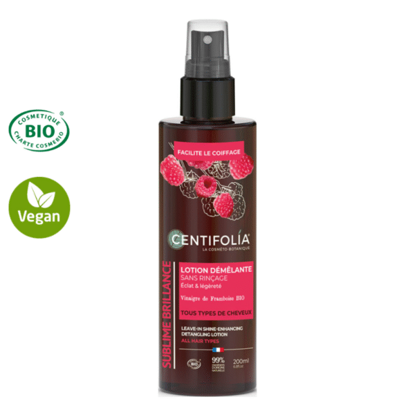 Lotion démêlante brillance sans rinçage Bio - Tous types de cheveux