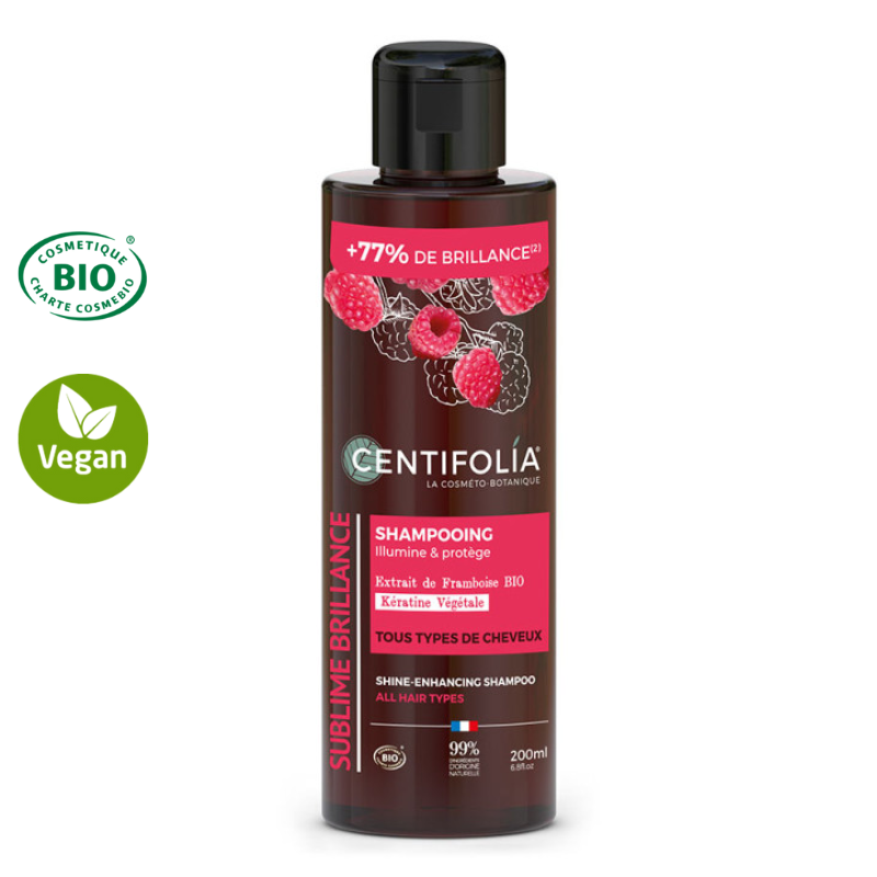 Shampoing brillance certifié Bio - Illumine & protège tous les types de cheveux 200ml