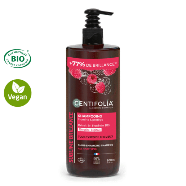 Shampoing brillance certifié Bio - Illumine & protège tous les types de cheveux 500ml