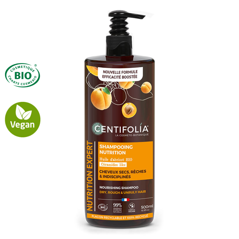Shampoing crème nutrition certifié Bio - Cheveux secs 500ml