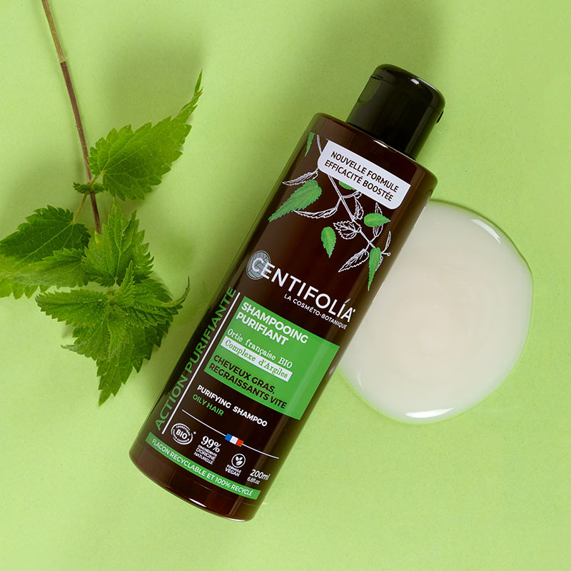 Shampoing crème purifiant cheveux gras certifié Bio - Complexe d'Argiles