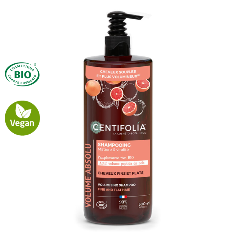 Shampoing volume certifié Bio - Cheveux fins et plats 500ml