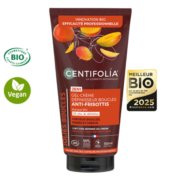 Gel crème définisseur boucles 2en1 - EFFICACITÉ PROFESSIONNELLE - 2x plus de définition et 2x moins de frisottis