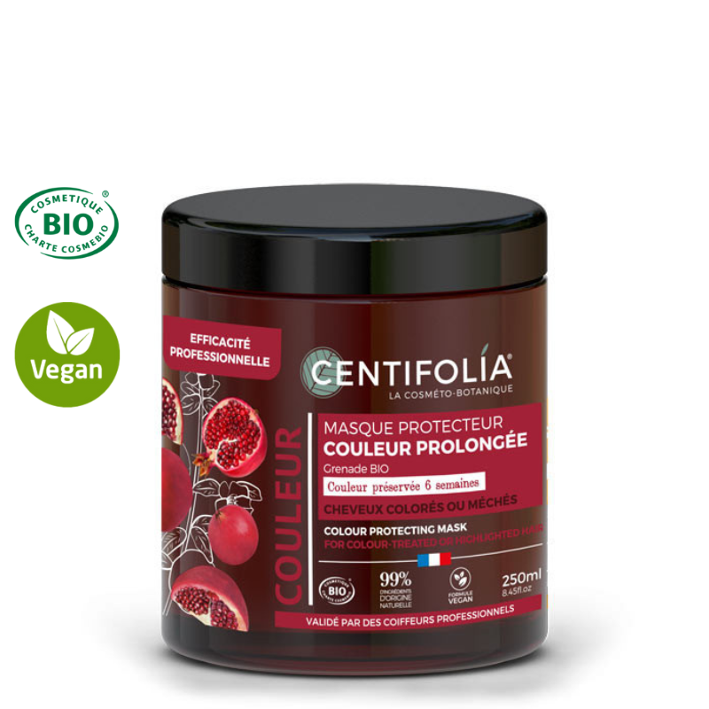 Masque protecteur couleur prolongée Bio - EFFICACITÉ PROFESSIONNELLE - Couleur préservée 6 semaines