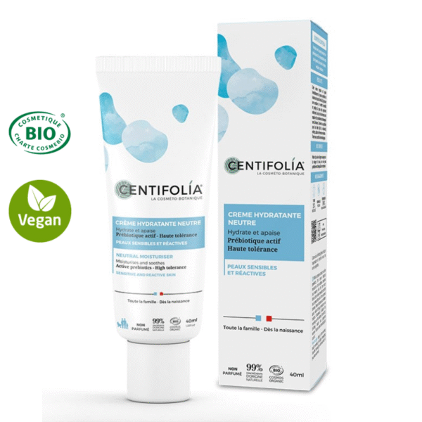 Crème hydratante visage aux prébiotiques certifiée Bio - Dès la naissance