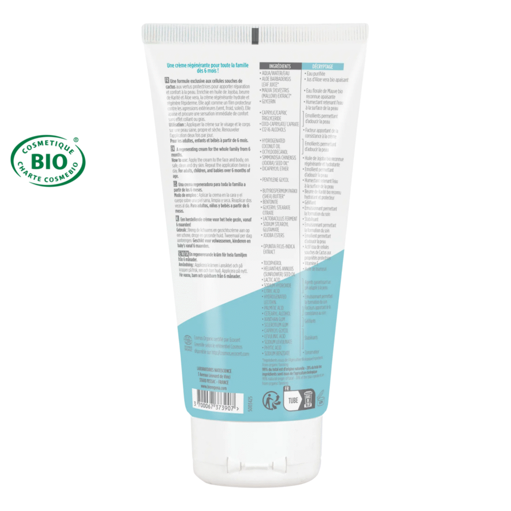 Crème régénérante après soleil visage & corps certifiée Bio - Dés 6 mois (2)