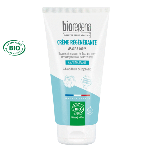 Crème régénérante après soleil visage & corps certifiée Bio - Dés 6 mois