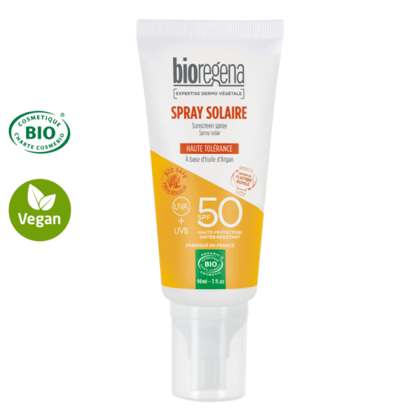 Écran solaire SPF50 certifié Bio - Fluide en spray - Visage & corps 90 ml