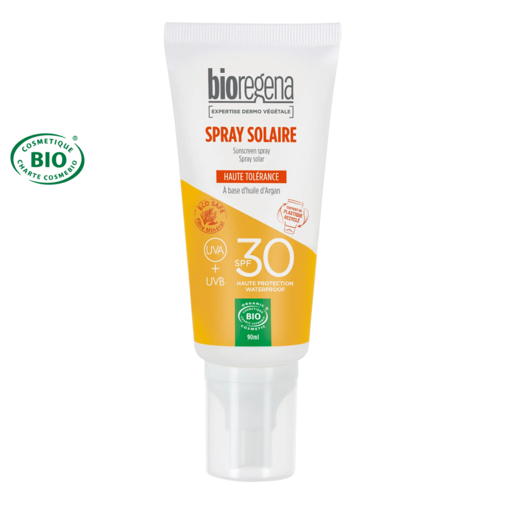 Écran solaire fluide en spray SPF30 certifié Bio - visage & corps - Adulte