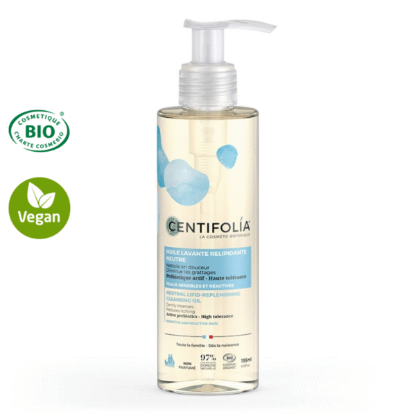 Huile lavante relipidante aux prébiotiques certifiée Bio - Dès la naissance 195 ml