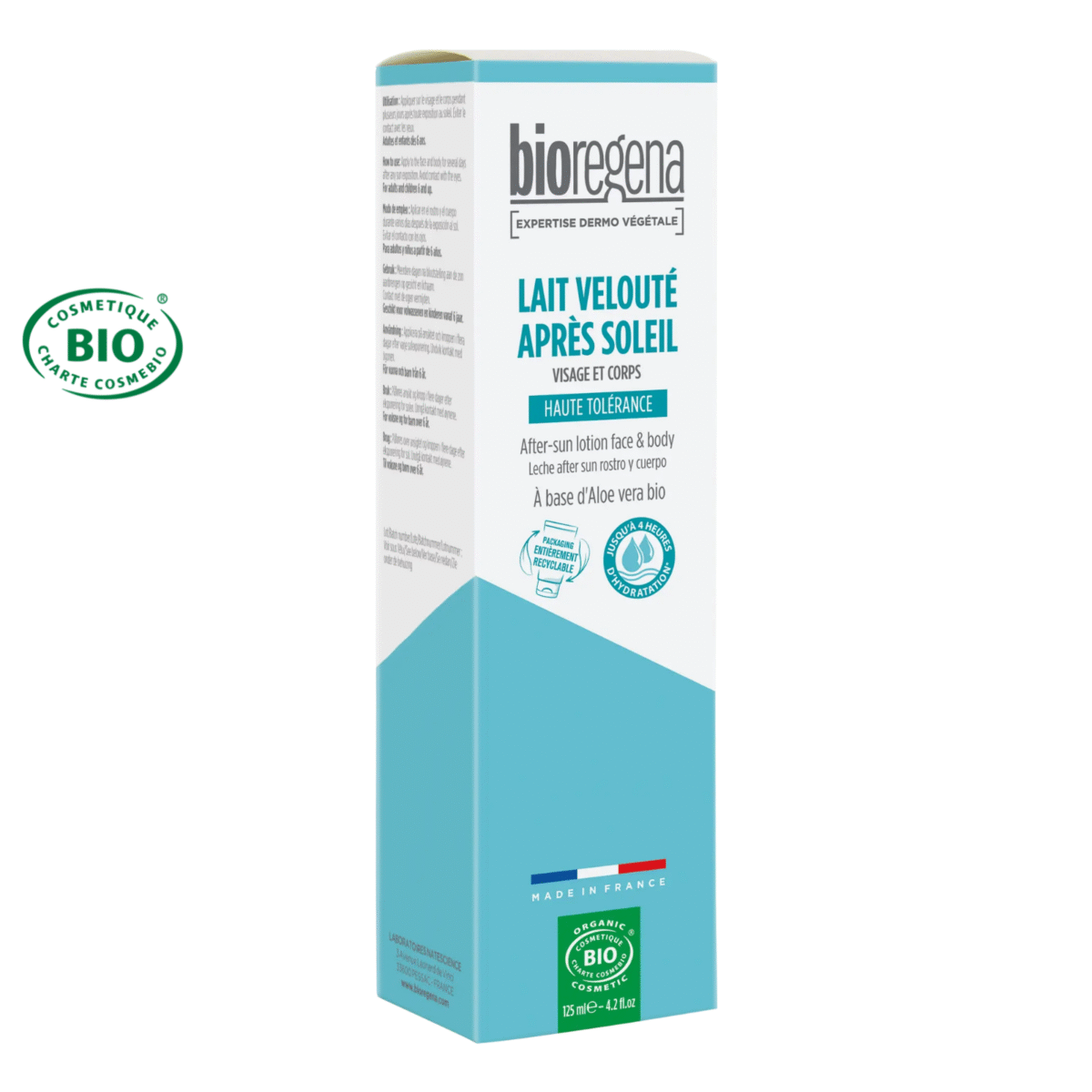 Lait velouté après soleil visage & corps certifié Bio - adultes & enfants - Dès 6 ans