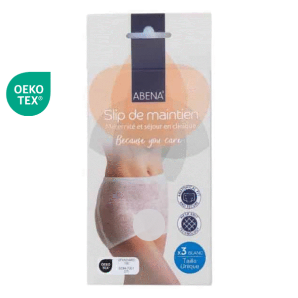 Slip de maintien des serviettes post-accouchement Abena Labelisé AEKO-TEX