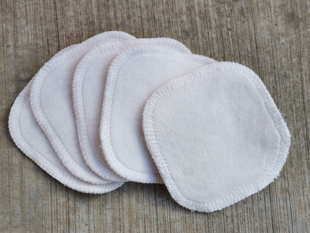 Carré à démaquiller lavable en coton Bio certifié GOTS