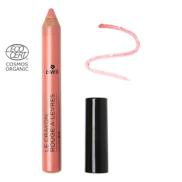 Crayon rouge à lèvres Bois de Rose certifié Bio