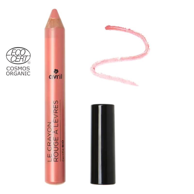 Crayon rouge à lèvres Bois de Rose certifié Bio