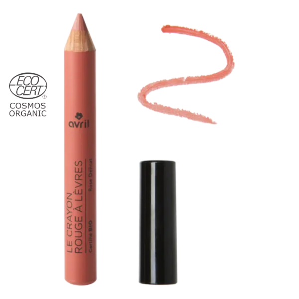 Crayon rouge à lèvres Rose Délicat certifié Bio