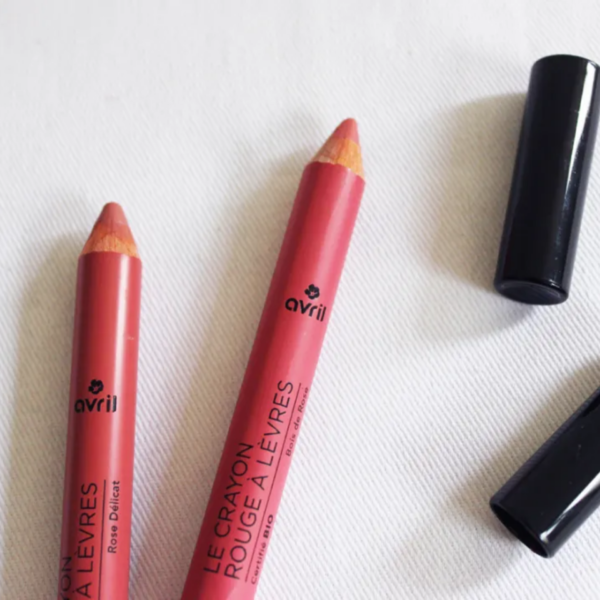 Crayon rouge à lèvres certifiés Bio - Rose délicat & Bois de rose