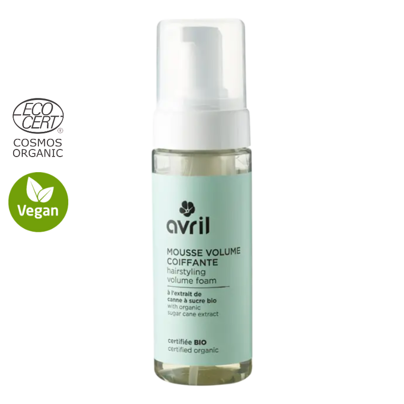 Mousse volume coiffante certifiée Bio